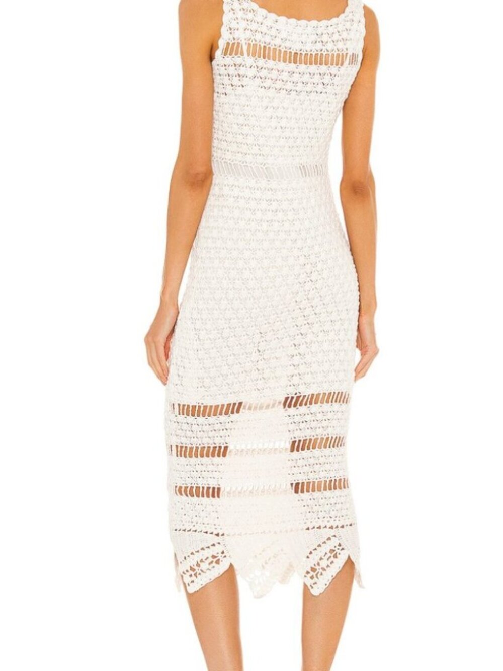 Cleobella Cream Crochet Midi Dress - Picture 2 of 5
